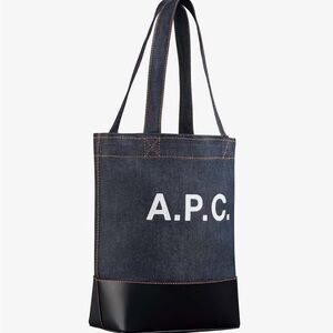 A.P.C. Navy and Black Men's Tote Bag